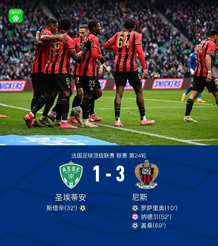 米兰体育官网-包含圣埃蒂安队员发挥出色，助球队获得胜利的词条